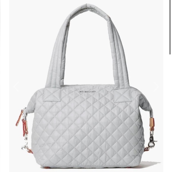MZ Wallace Handbags - MZ Wallace Gray Medium Sutton Detachable Shoulder Strap
